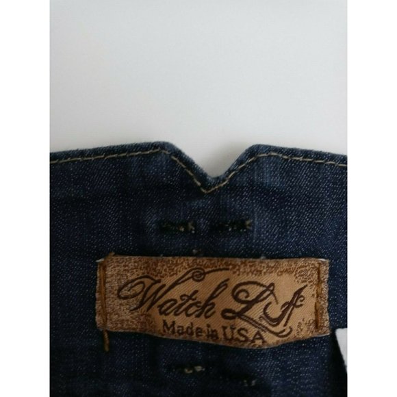 Watch LA Women's Thick Stitched Jeans With Big Button Accents Size 3 - Picture 8 of 9